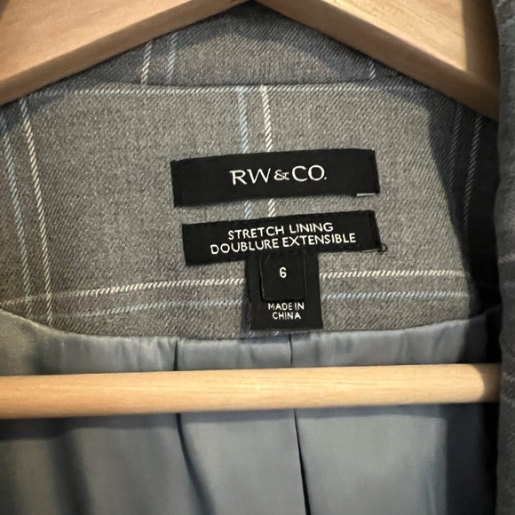 Checkered Light Gray Blazer - Picture 4 of 4